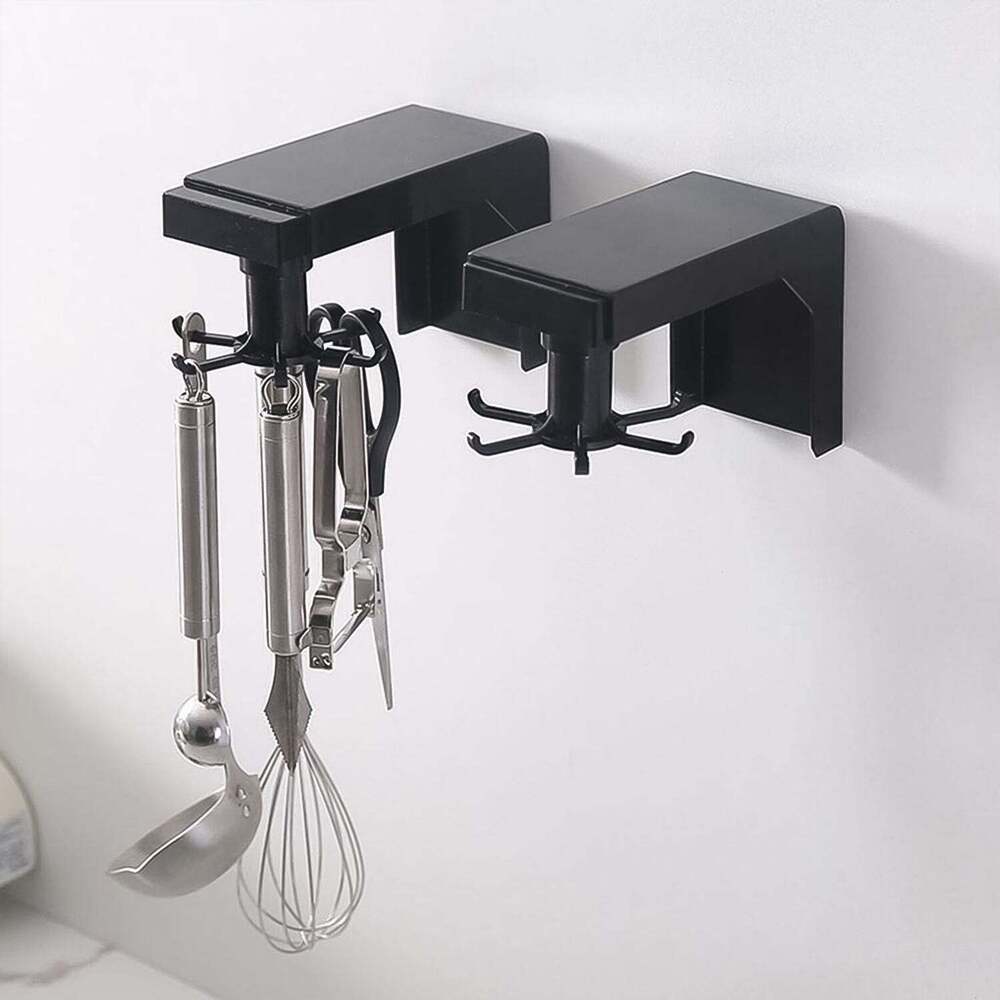 Self Adhesive 360 Degree Rotating Cooking Utensils Holders