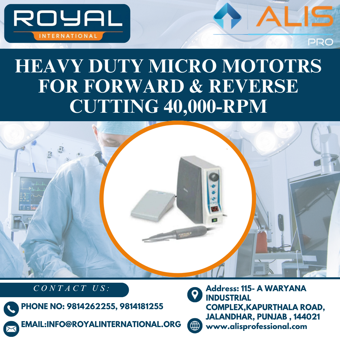 Heavy Duty Micro Mototrs for Forward & Reverse Cutting 40,000-rpm