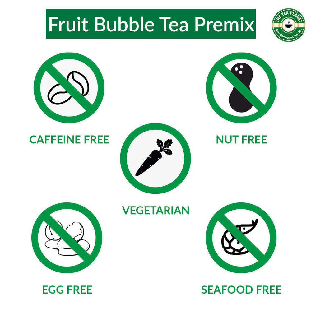 Green Apple Sin Fruit Bubble Tea Premix 1kg - Alcohol Content (%): Na
