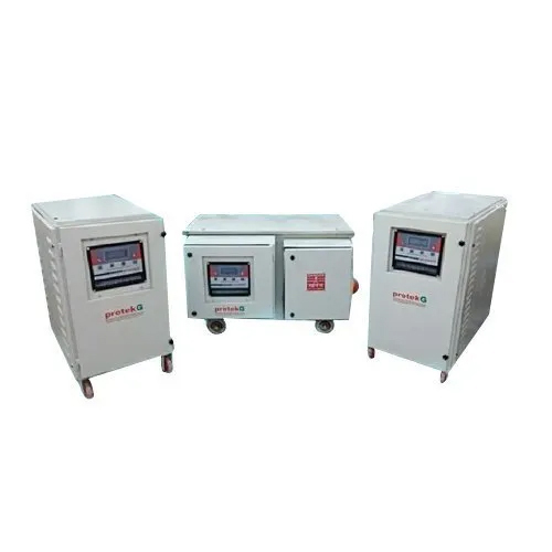 Three Phase Servo Controlled Voltage Stabilizer - Input Voltage: 360-460 V Volt (V)