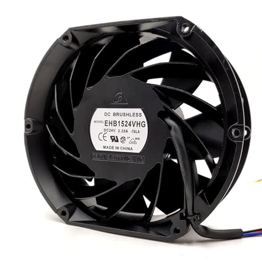 Delta Ehb1524vhg Axial Fan 24v-2.25a Dc Brushless Air Cooling Fan 4000 Rpm 172 * 150 * 51mm 2-wire (Metal)