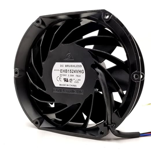 Delta EHB1524VHG Axial Fan 24V-2.25A DC Brushless Air Cooling Fan 4000 RPM 172 * 150 * 51mm 2-Wire (Metal)