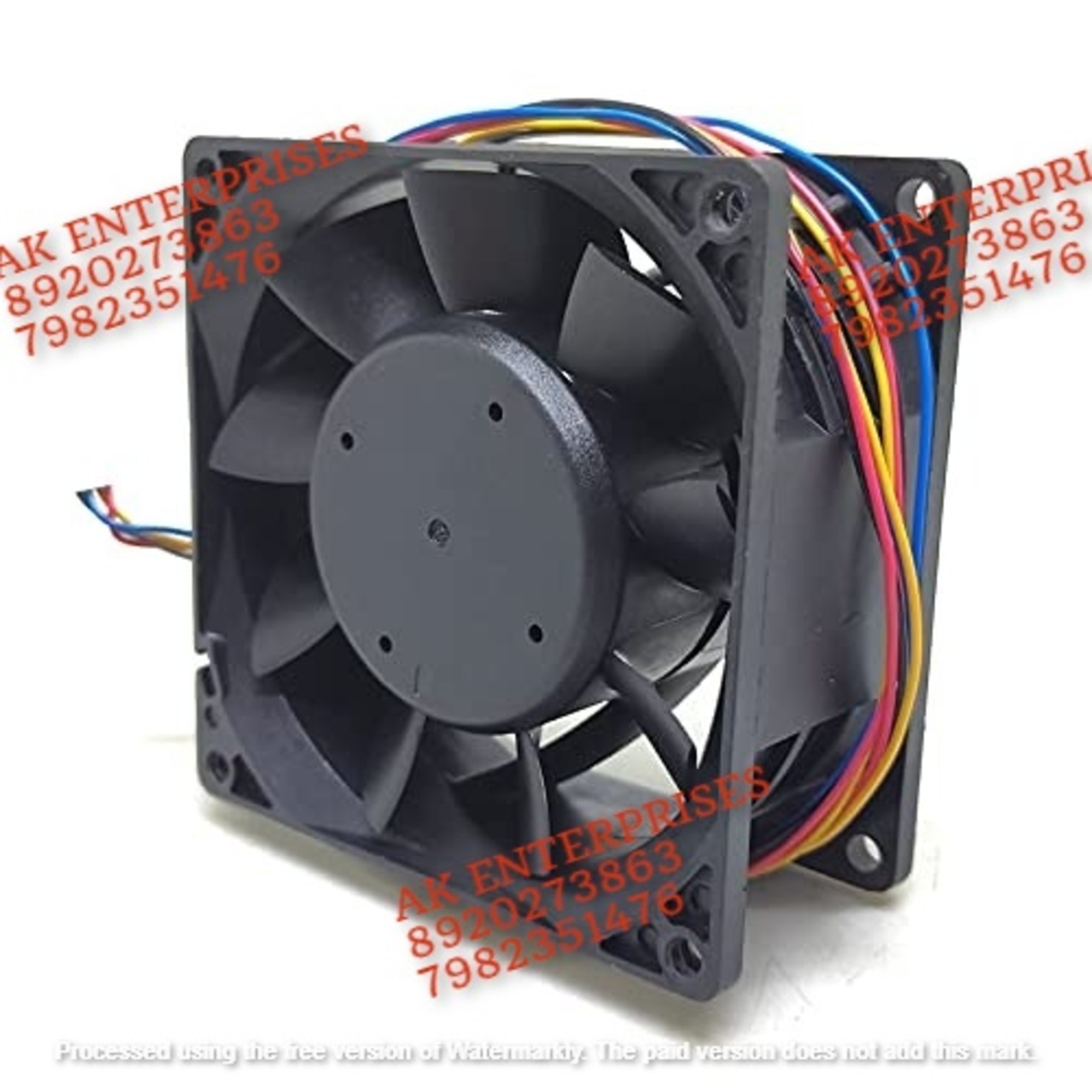 Delta PFB0848UHE Axial Fan 48V-0.65A DC Brushless Air Cooling Fan 7500 RPM 80 * 80 * 38mm 2-Wire