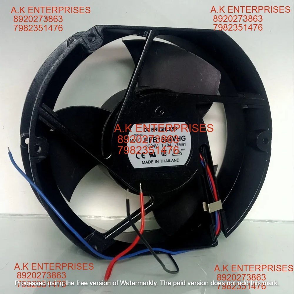 Delta EFB1524VHG Axial Fan 24V-1.70A DC Brushless Air Cooling Fan 4000 RPM 172 * 150 * 51mm 2-Wire