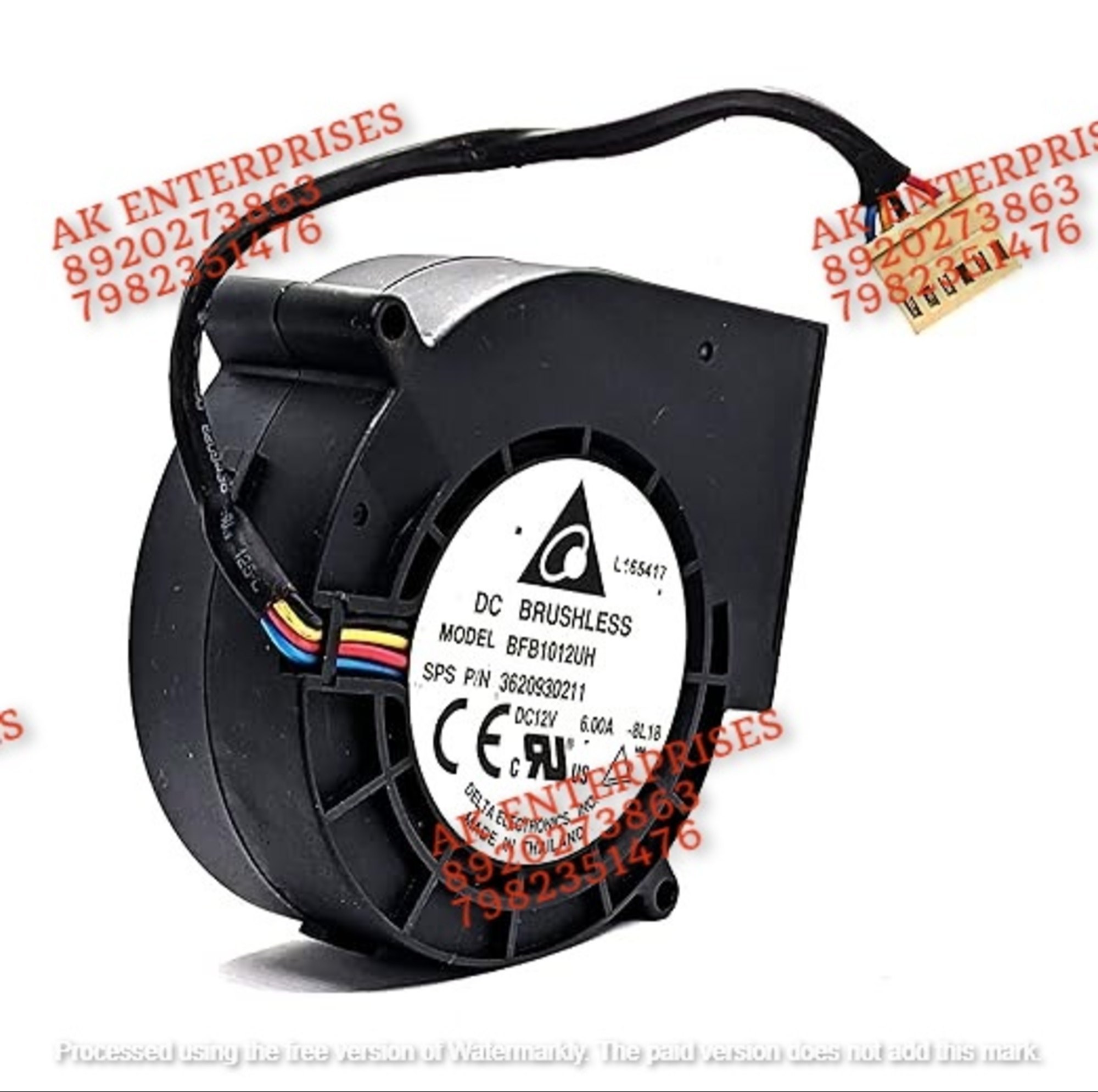 Bfb1012uh Dc12v 6a 8300rpm Brushless Air Cooling Blower Fan