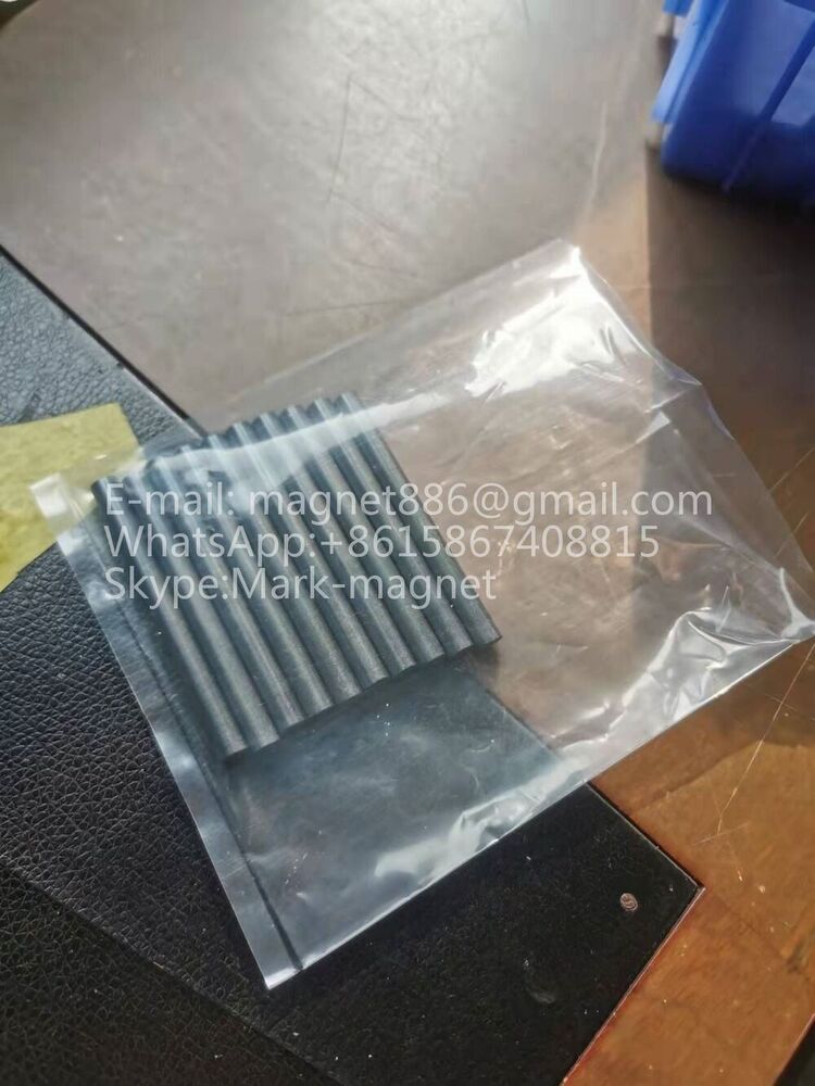 Magnesium (Mg) Mn Microwave Ferrite Rod - D7.25 X 157mm, Ceramic Magnet For Phase Shifter Applications, Low Magnetic Loss, High Stability