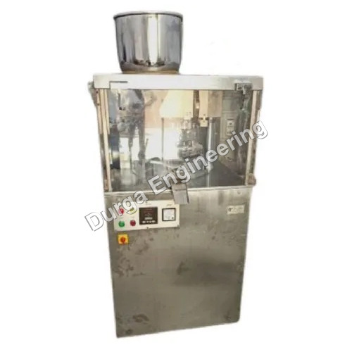 SS Double Sided Rotary Tablet Press Machine - Stainless Steel Silver Color | 20 HP Power Semi-Automatic Control Mode 55000 Tablets per Hour Output