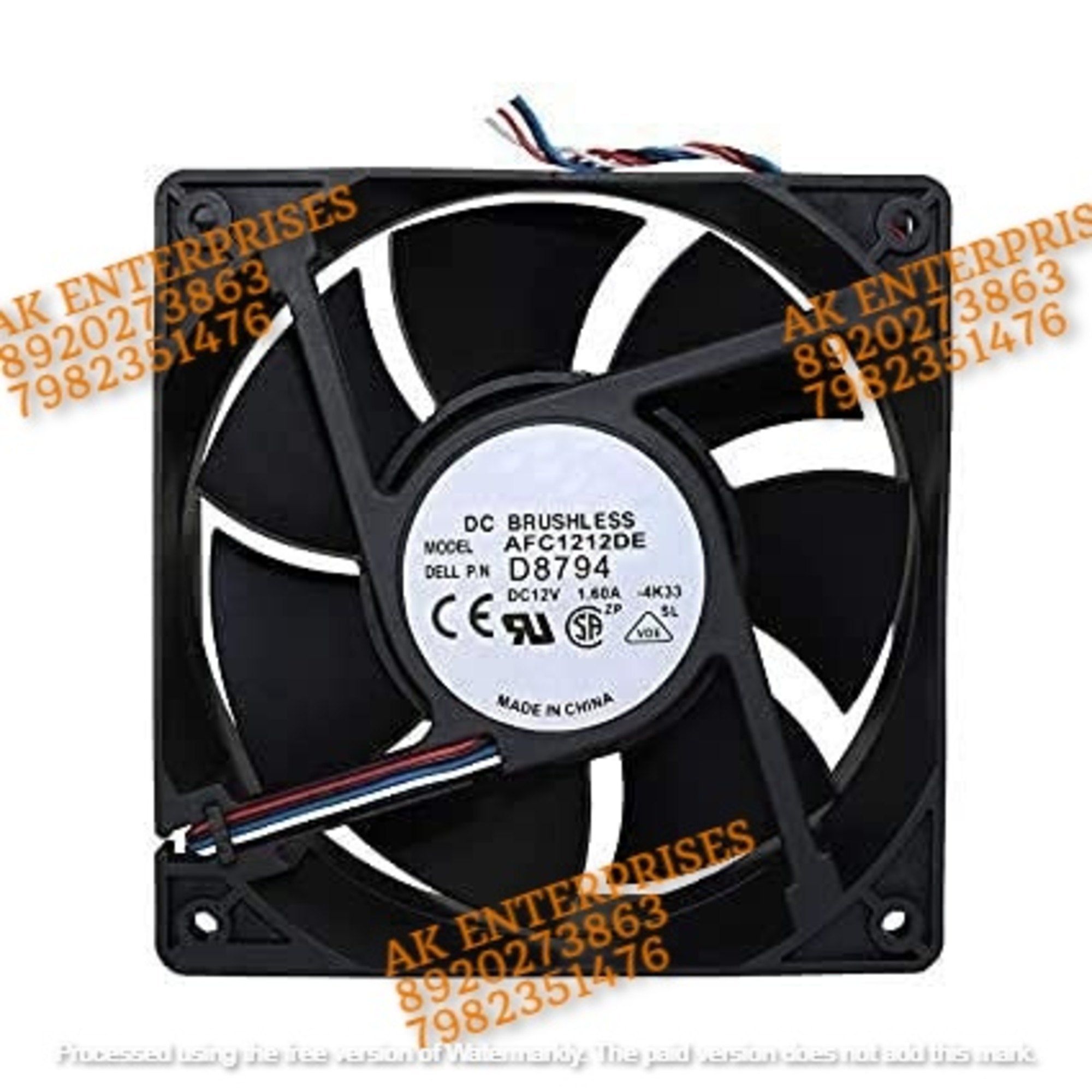 Delta AFC1212DE Axial Fan 12V-1.60A DC Brushless Air Cooling Fan 3000 RPM 120 * 120 * 38mm 4-Wire