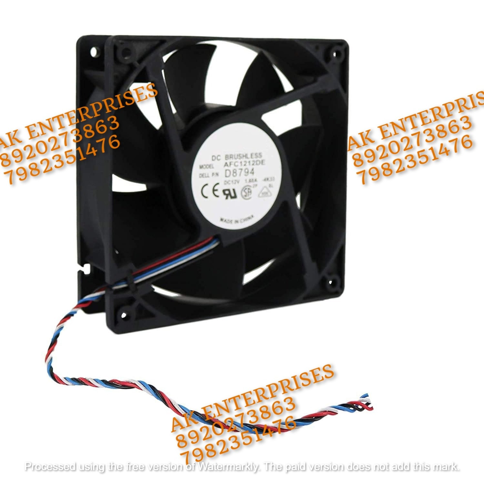 Delta AFC1212DE Axial Fan 12V-1.60A DC Brushless Air Cooling Fan 3000 RPM 120 * 120 * 38mm 4-Wire