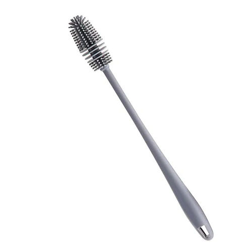 Silicone Bottle Cleaning Brush - Color: Grey