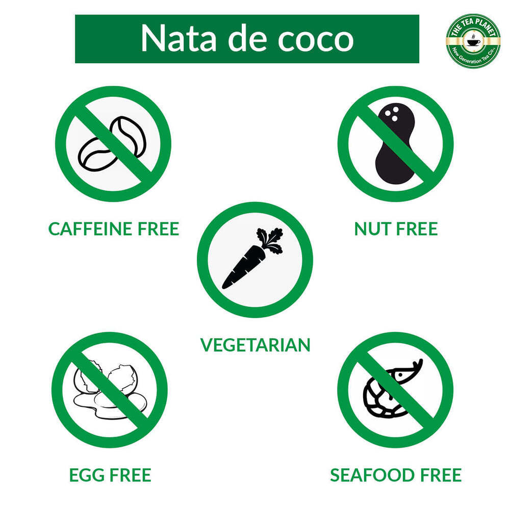 Coffee Nata De Coco - 400g Can | Sweet Tasting, Texture-rich Boba For Cafe Creations