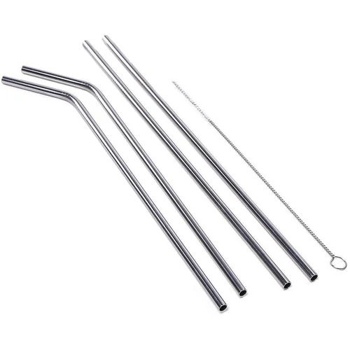 Stainless Steel Straws - Color: Silver