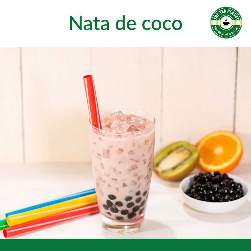 Coffee Nata De Coco - 400g Can | Sweet Tasting, Texture-rich Boba For Cafe Creations