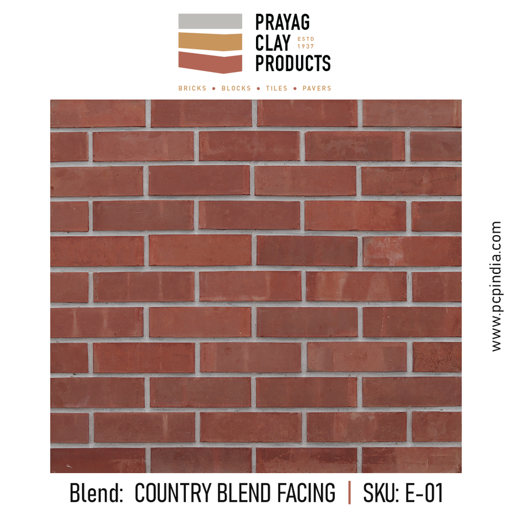 Country Blend Wirecut Bricks - Color: Red