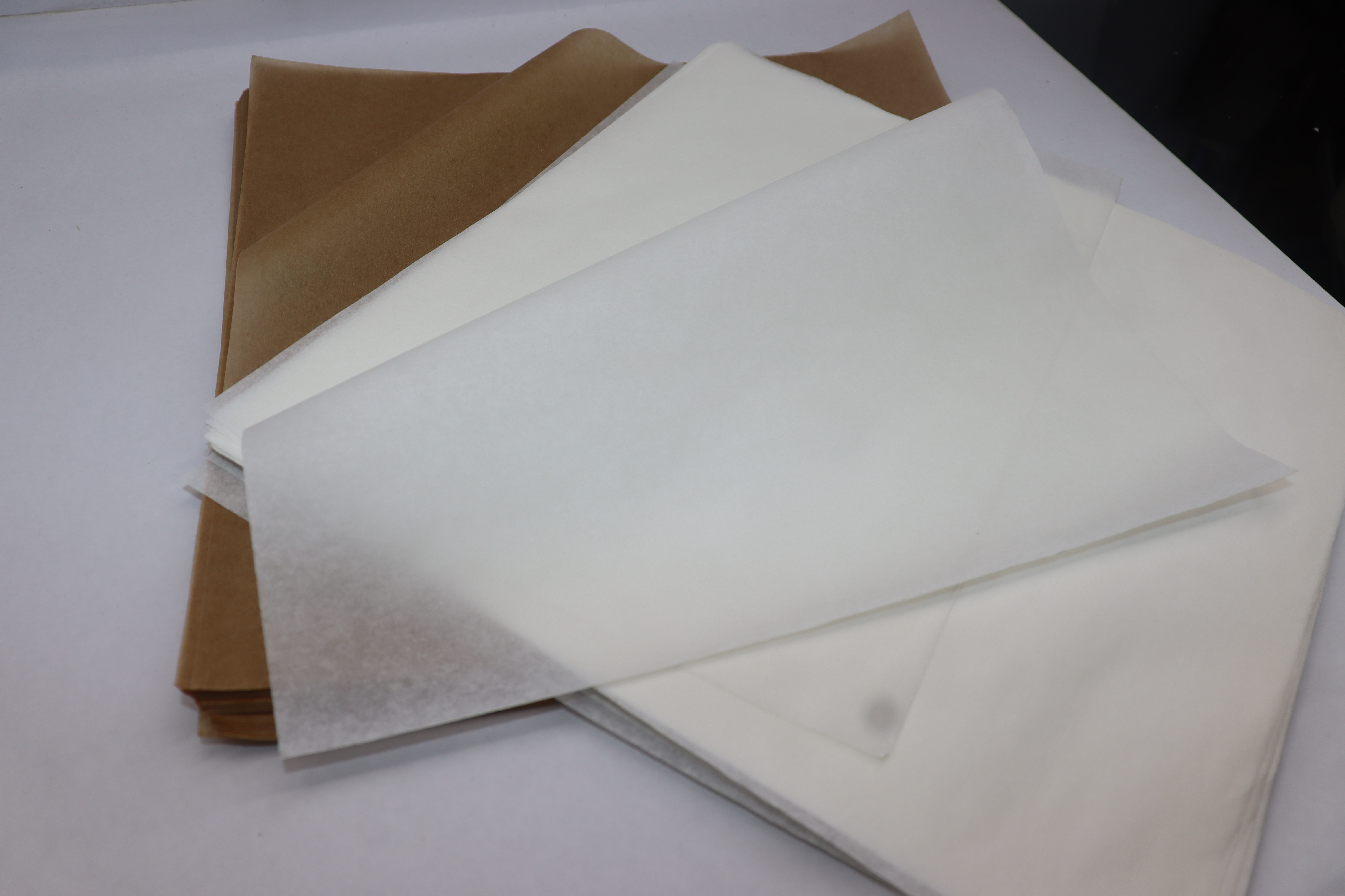 parchment / brown & white food grade 2 side coated paper 