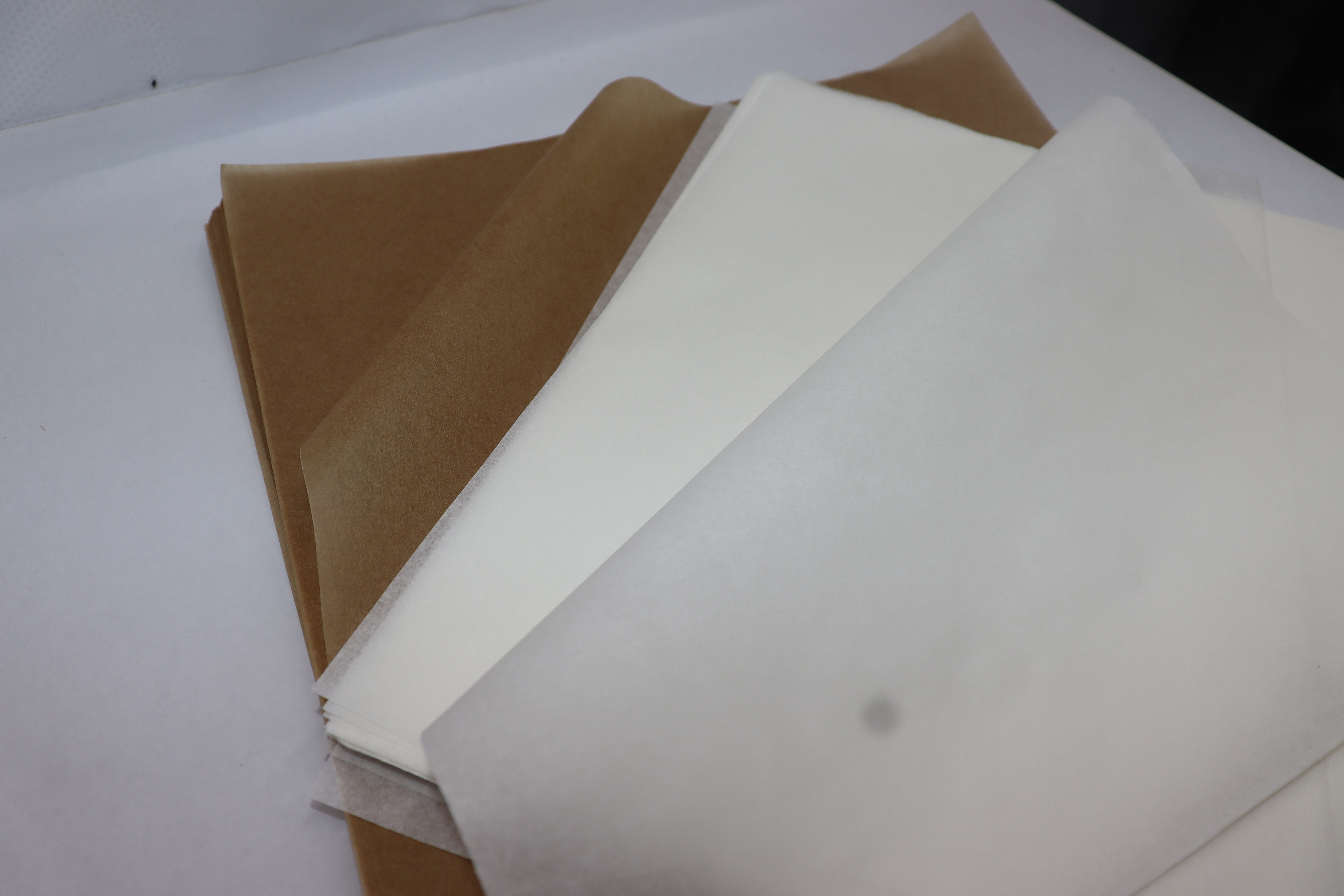 parchment / brown & white food grade 2 side coated paper 