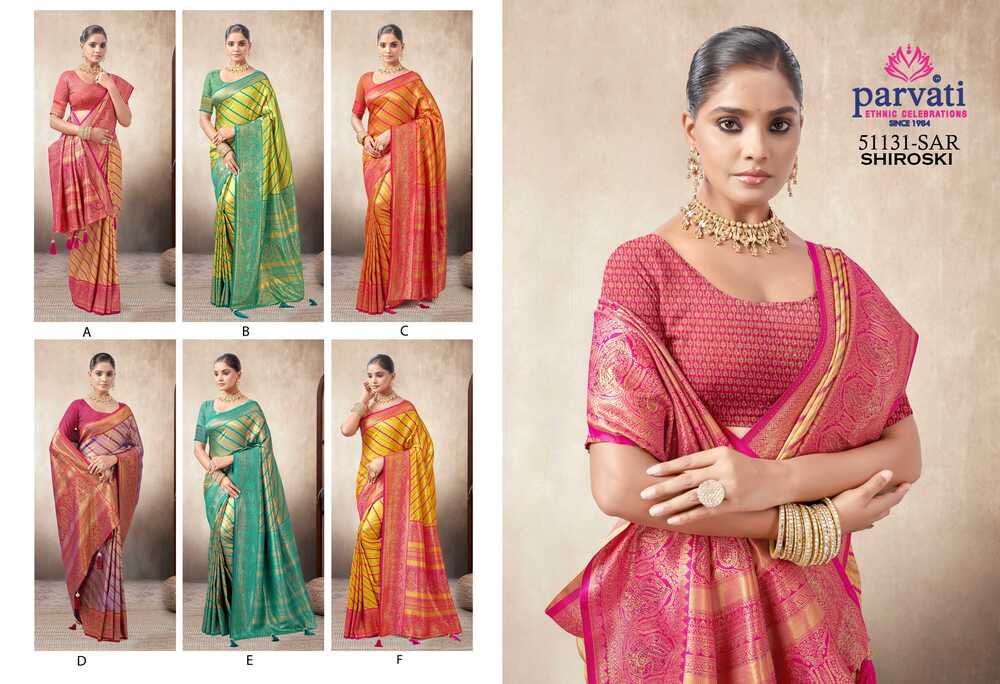 Parvati Multicolor Rapier Silk Saree -51131