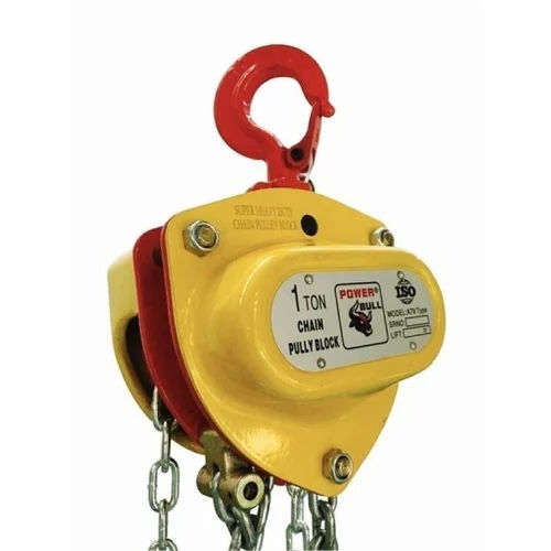 1 Ton Chain Pulley Block - Color: Yellow