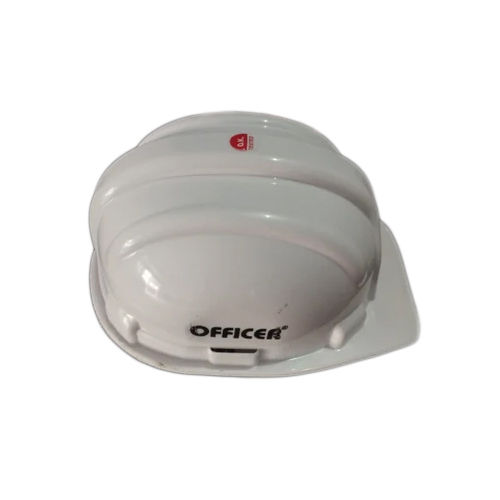 Hdpe Ratchet Type Helmet - Color: White