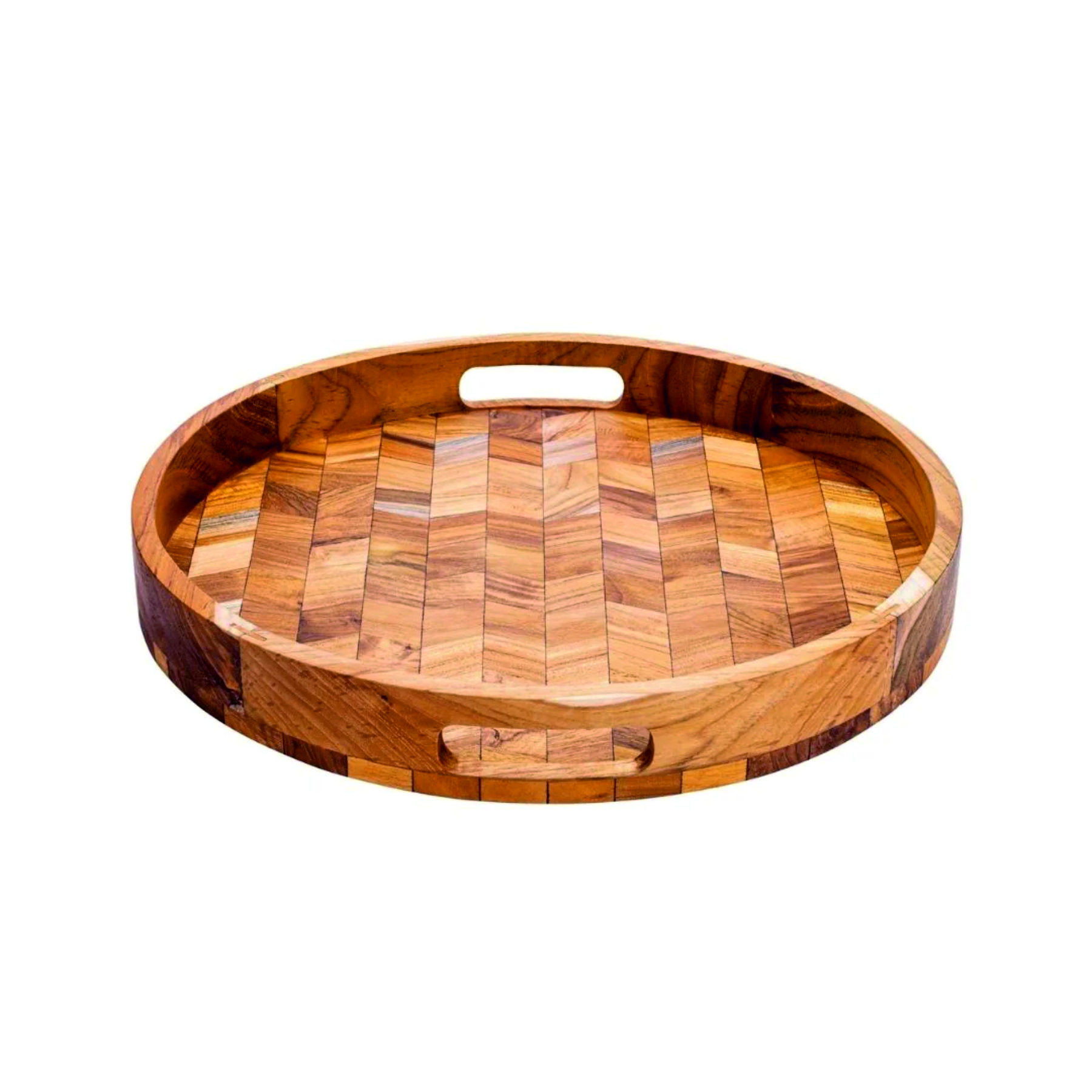 Round Tray - Color: Brown