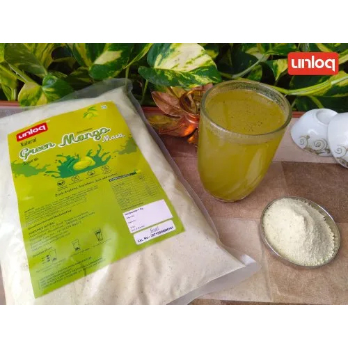 Instant Aam Panna Premix Powder - Green Mango Flavor, 0% Alcohol | Easy-to-Use Bag for Refreshing Sour Drink, Perfect for Hot Summer Days