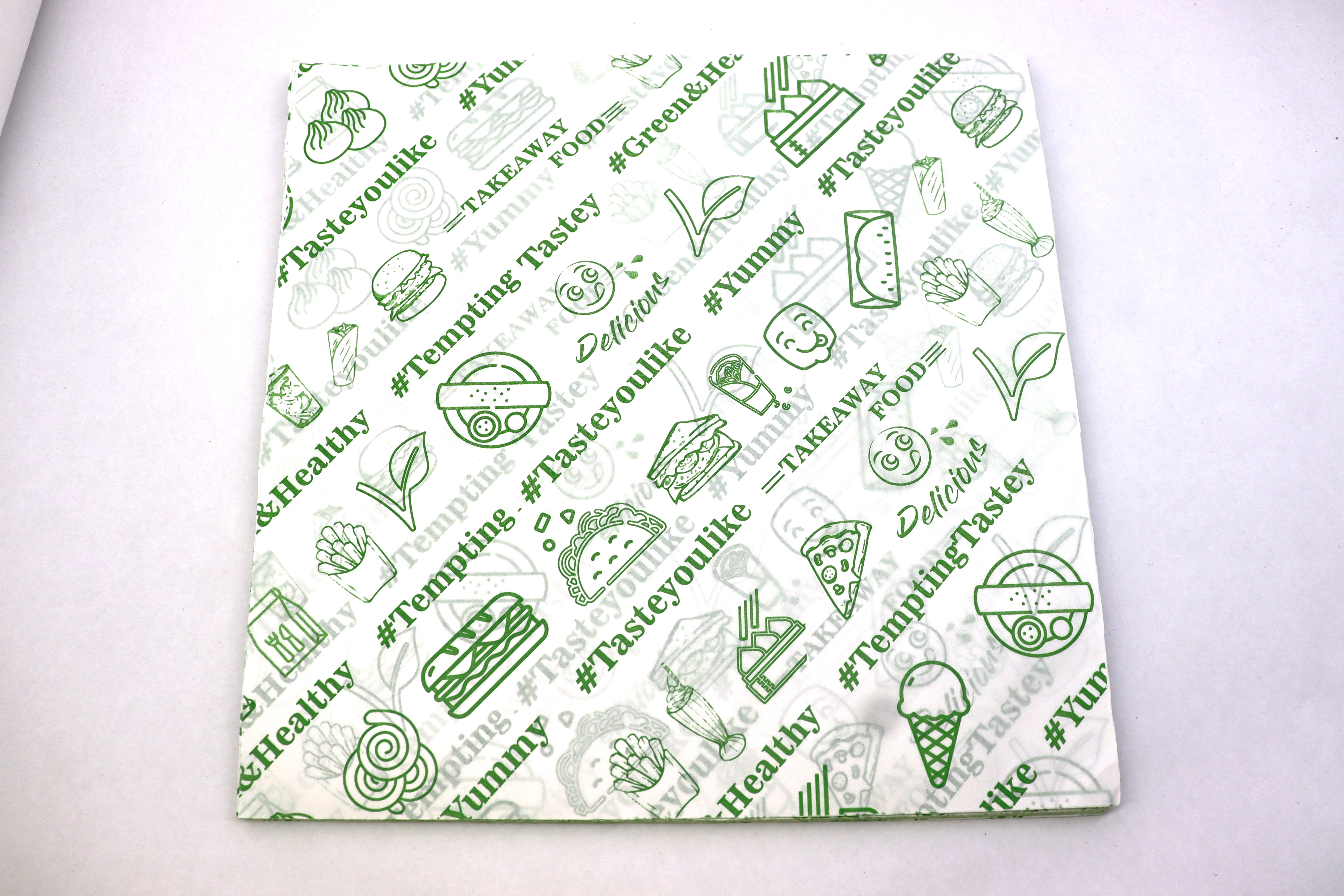 Butter Paper Printed Food Grade  Veg Green Nonveg Red - Coating Material: Na