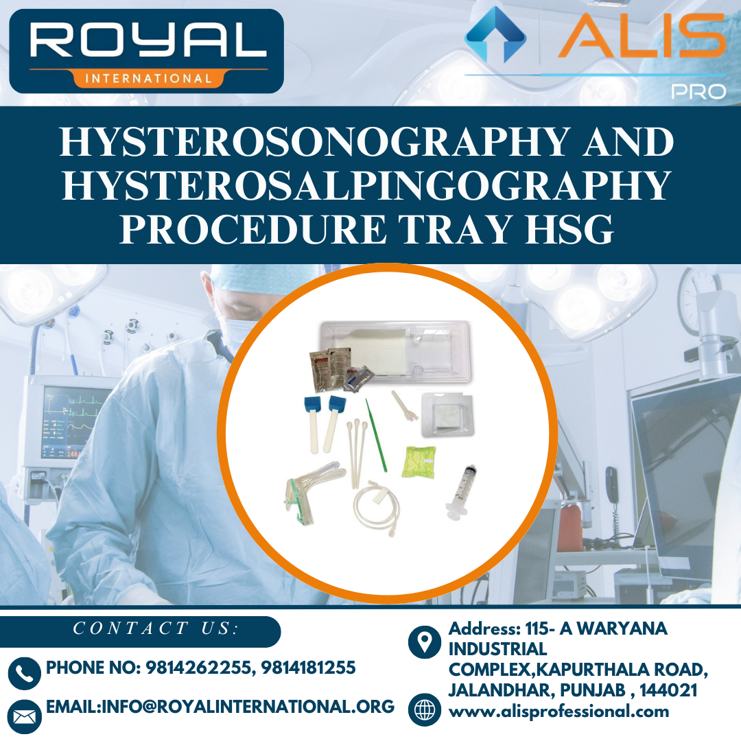 Hysterosonography And Hysterosalpingography Procedure Tray Hsg