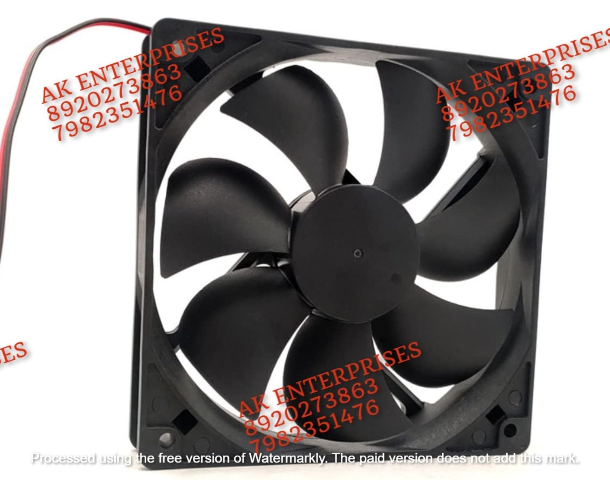 G1225H24B-FSR-EM-BLK Axial Fan 24V-0.27A DC Brushless Air Cooling Fan 2400 RPM 120 * 120 * 25mm 2-Wire