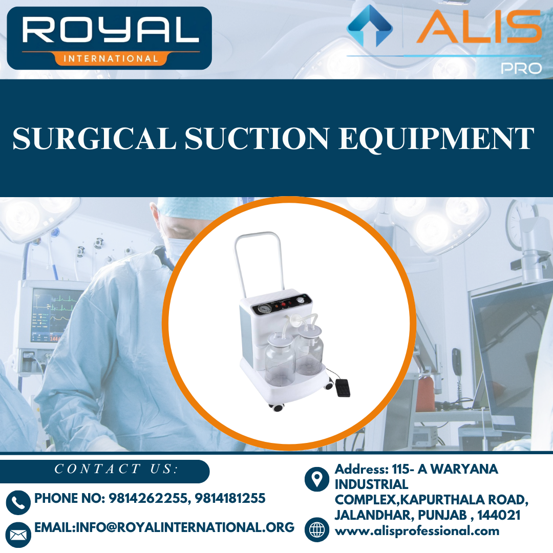 Surgical Suction Equipment - Rectangular With Handle And Wheels | Medical/surgical Application, Designed For Efficient Surgical Suction
