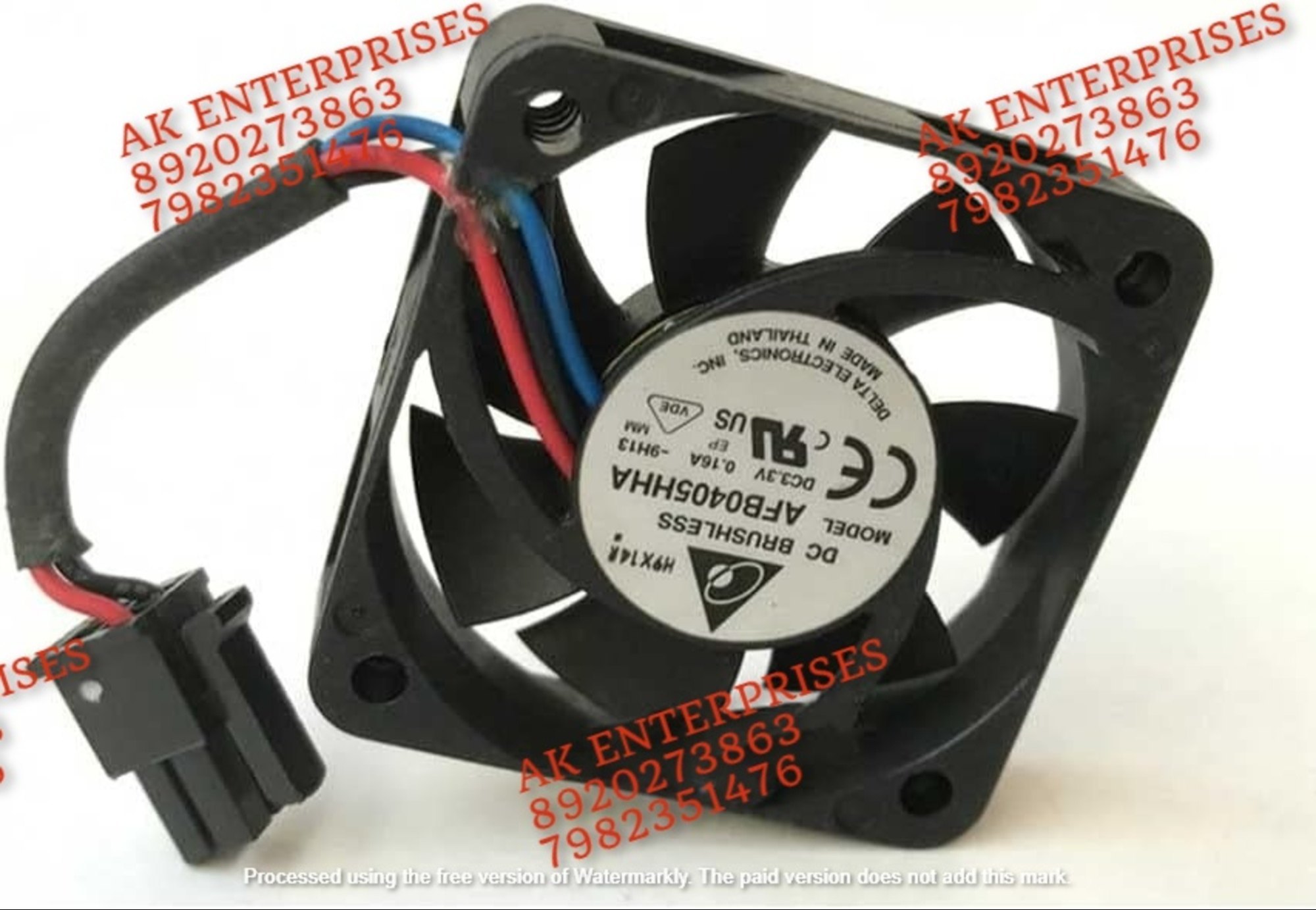 Delta AFB0405HHA Axial Fan 3.3V-0.16A DC Brushless Air Cooling Fan 7000 RPM 40 * 40 * 10mm 2-wire