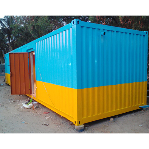 Portable Storage Container - Mild Steel, 8-12 Ft Height, Up to 40 Ft Length | Polished Coating, Customizable Internal Dimensions for Office and Cabin Solutions