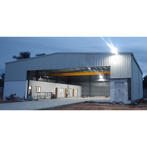 Pre-Engineered Steel & PU Panel Warehouse - Concrete Floor PVC Doors Custom Color Options Sliding Windows for Optimal Ventilation and Light