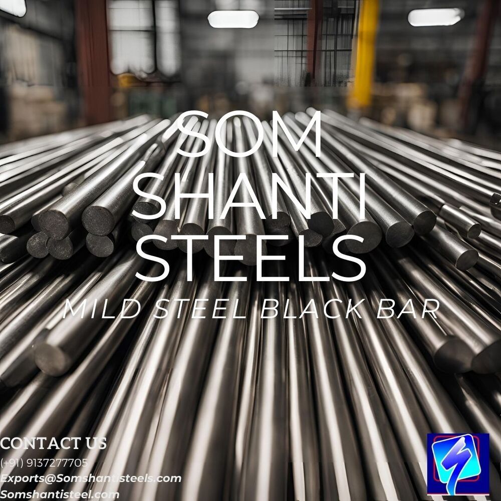 MILD STEEL BLACK ROUND BAR