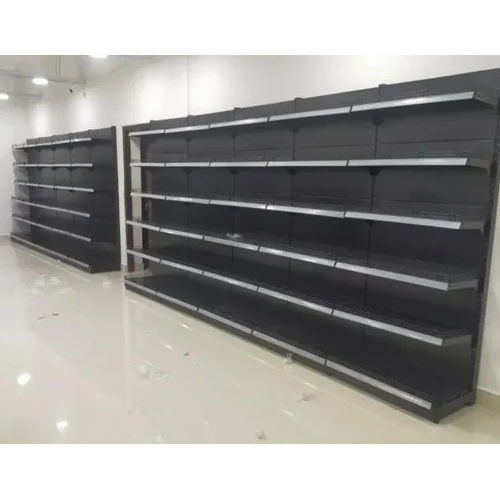 Mild Steel Supermarket Storage Display Rack - Capacity: 50 Kg