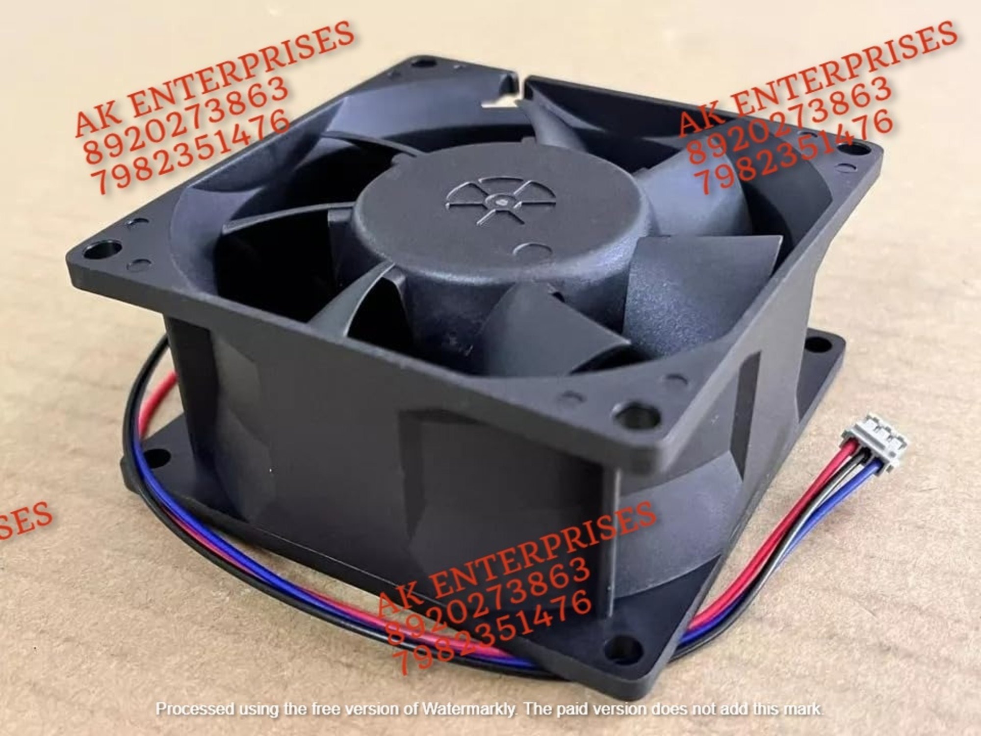 DELTA QFR0824GHE DC 24V 0.60A Air Cooling Fan,80 * 80 * 38mm Exhaust Fan (Black) 3Wire