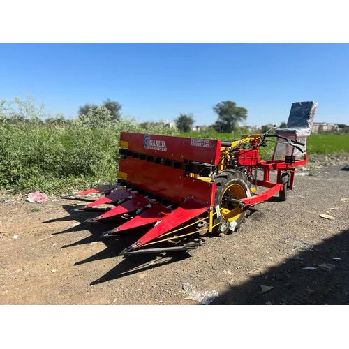 Garud Reaper Sit And Harvest Dhan Katai Machine - Color: Red