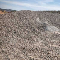 Raw Concrete Aggregates - High-quality Stone, Size Less Than 4.75mm, Black Color | Ideal For Rigid Structures And Bulk Usage