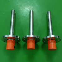 Indirect Pipe Heater With Round Flange Type - Color: Silver
