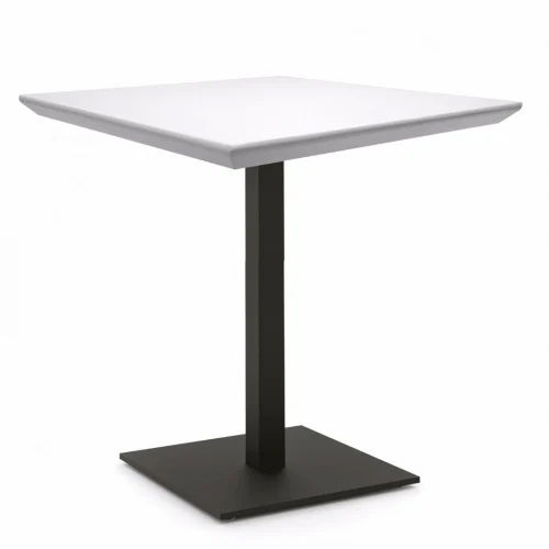 White Black Cafe Table - Color: White-Black