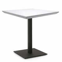 White Black Cafe Table - Color: White-black