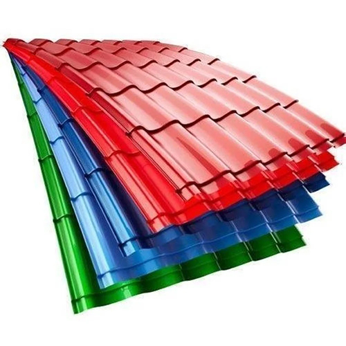 Industrial Profile Roofing Sheet - Cement, 6ft x 2.5ft x 5mm , Rectangular Shape, Plain Design, Durable for Harsh Weather Conditions