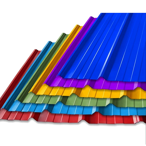 Colour Coated Roofing Sheet - Aluminum Alloy, 6x2.5 Feet, 5mm Thick | Heavy Load Bearing, Corrosion Resistant, Modern Plain Design