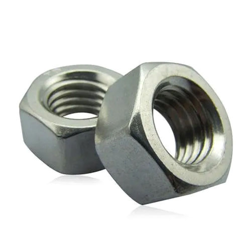 Mild Steel Hex Nut - Color: Silver