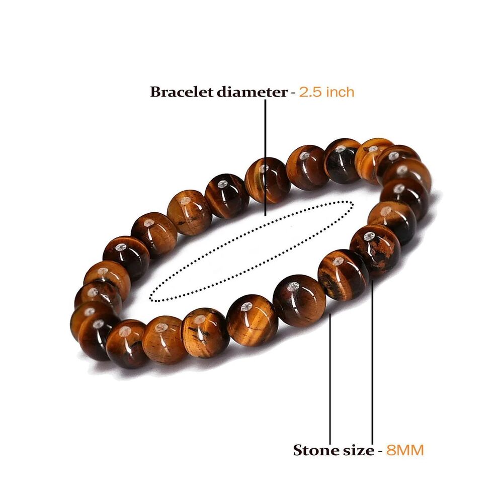 Tiger Eye Gemstone Bracelet For Women, Men, Girls & Childrens