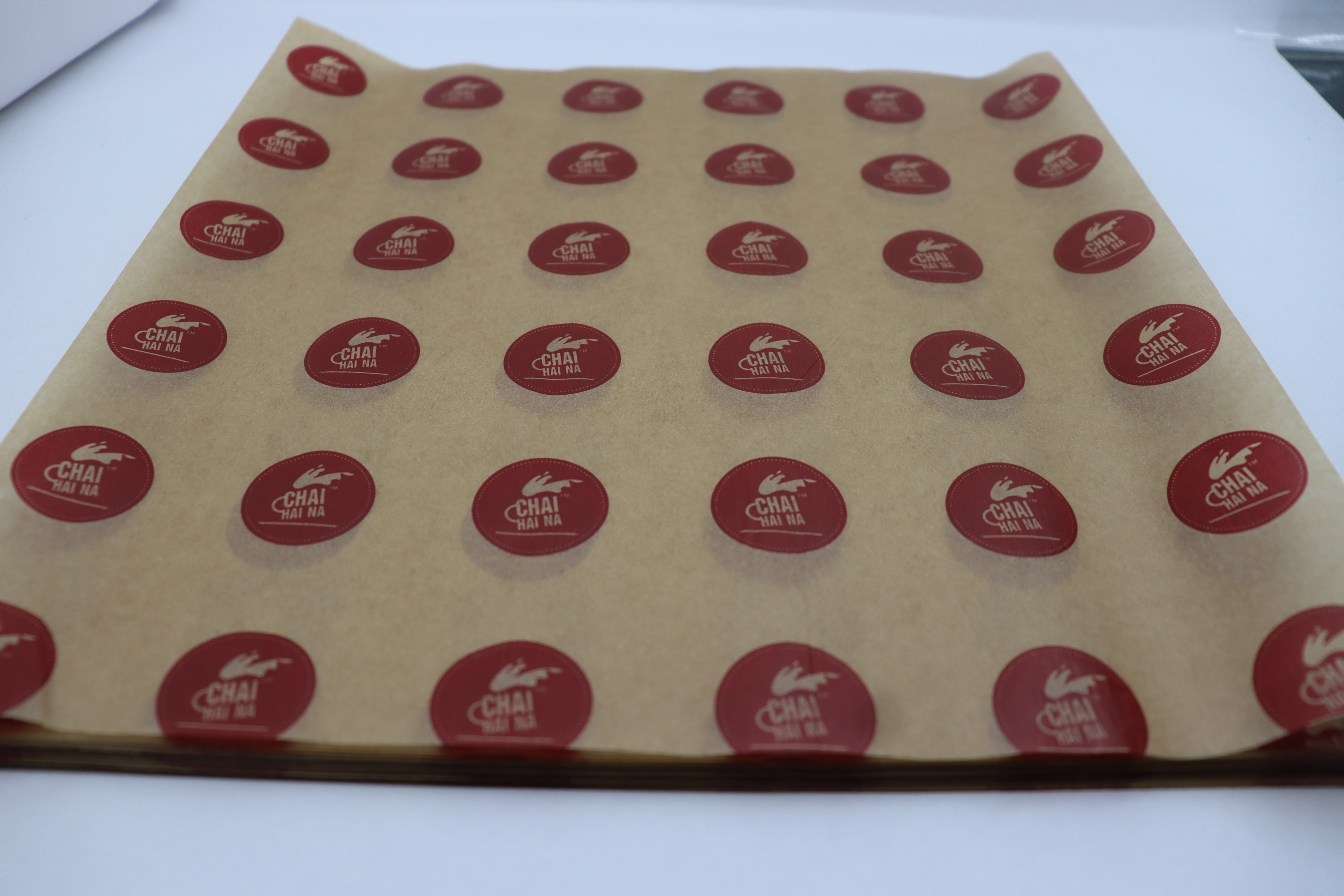 Front-side Coated Butter Paper - Standard Rectangular Size, White Color | Greaseproof, Moisture Proof, Custom Digital Printing With Logo