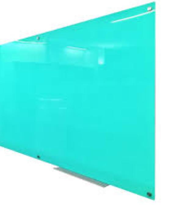 Glass Board Colorful Writing Board - Size: All Size Available
