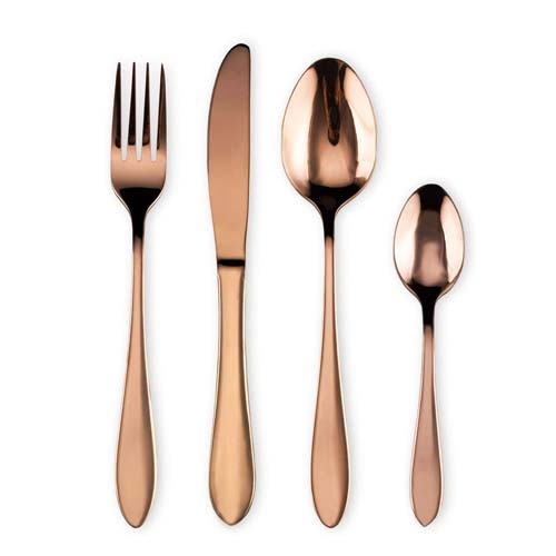 Copper Cutlery Set - Handle Material: Brass