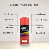 Apar Automotive Spray Paint Mas. Red  Compatible for Massey Tractors -225 ml