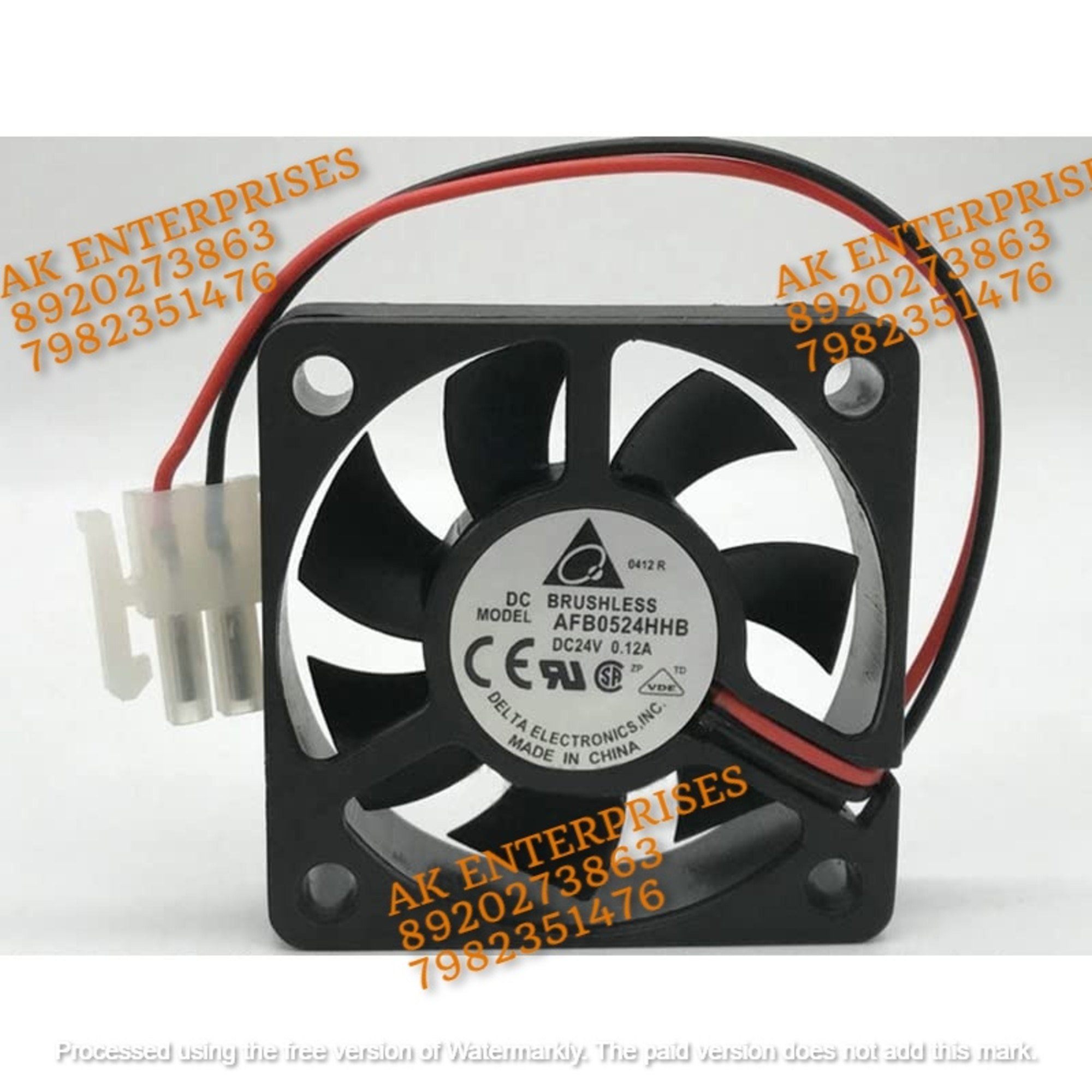 DELTA AFB0524HHB 5015 24V 0.12A 2-Wire 5CM high air Volume Double Ball Inverter Fan