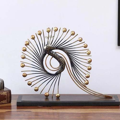Iron Modern Peacock For Table Decoration